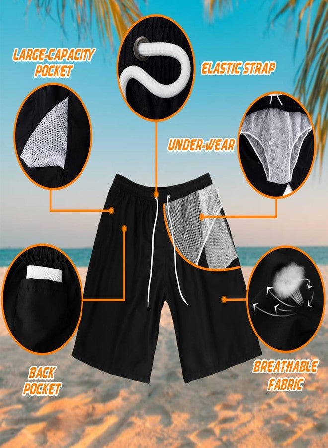 Srnede Mens Swim Trunks Swimming Trunks Swim Shorts Quick Dry 11 Inch with Mesh Lining Funny Swimwear Bathing Suits - Image 2